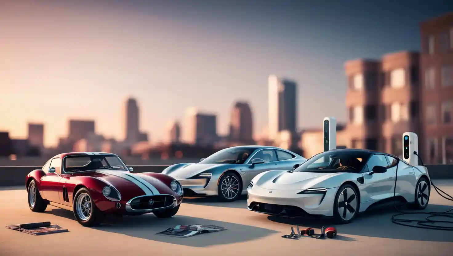 voitures de collection vs électriques